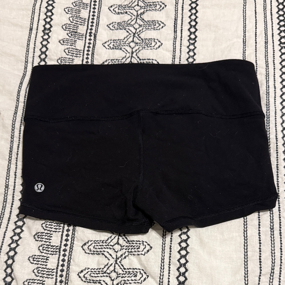 lululemon athletica Women's Classic Black Athletic Shorts